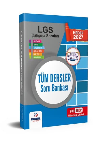 Kurul Yayıncılık 2027 8.sınıf Lgs Soru Bankası Tüm Dersler Tek Kitap