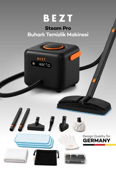 Bezt Steam Pro Buharlı Temizlik Makinesi 30 Saniyede Hızlı Isınma 4.5 Bar 1650 W
