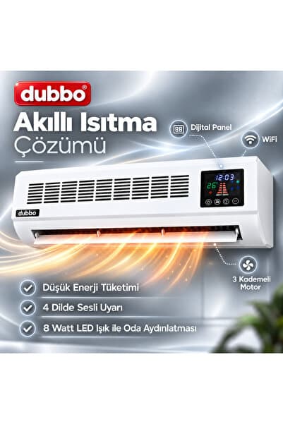 dubbo 2400 watt WiFi Uk Ptc Seramik klima tipi ısıtıcı Fan
