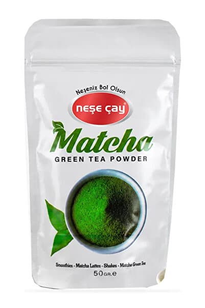 Neşe Çay Matcha Çayı 50 gr Premium Kalite,Taze Öğütüm %100 Saf Matcha