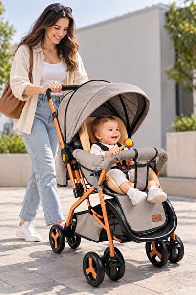 Baby Home Tam Yatarlı Çift Yönlü Bebek Arabası