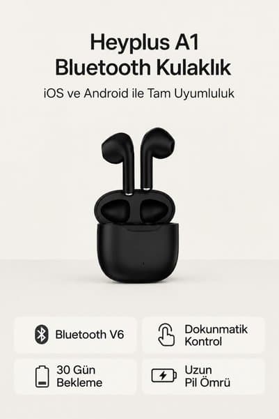 Heyplus A1 Bluetooth Kulaklık , Bluetooth 5.4 Ios Android Uyumlu Kablosuz Kulaklık