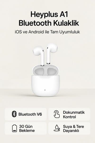 Heyplus A1 Bluetooth Kulaklık , Bluetooth 5.4 Ios Android Uyumlu Kablosuz Kulaklık