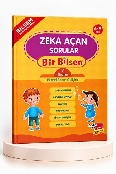 Dikkat Atölyesi Yayınları Bilsem Sınavı Hazırlık Zeka Açan Sorular 2. Seviye Bilişsel Beceri Gelişimi