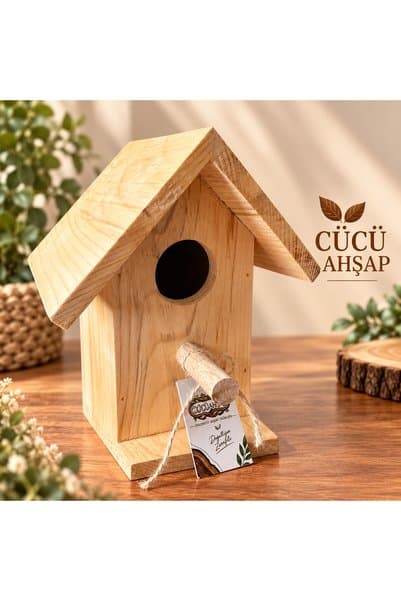 Cücü Ahşap Ahşap Kuş Evi