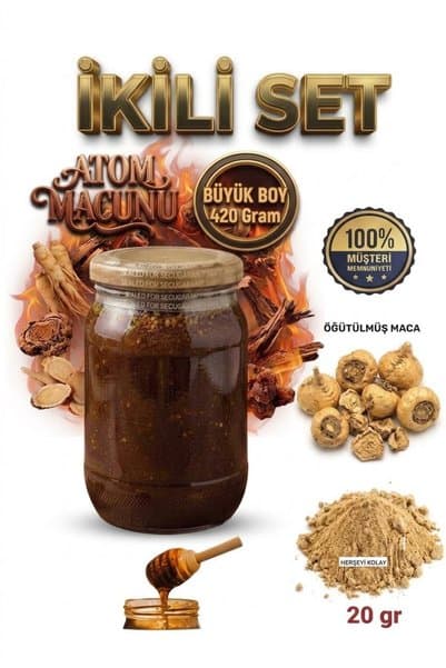 Herşeyi Kolay Ginsengli Macun Bitkisel Atom Kuvvetli Macun Macunu 420GR