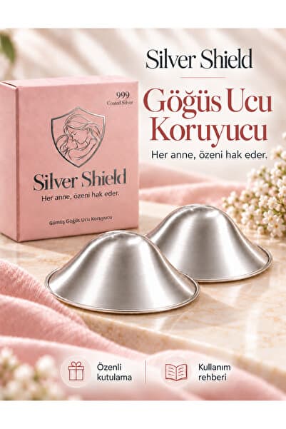 silvershield Gümüş Kaplama Göğüs Ucu Koruyucu Kapak