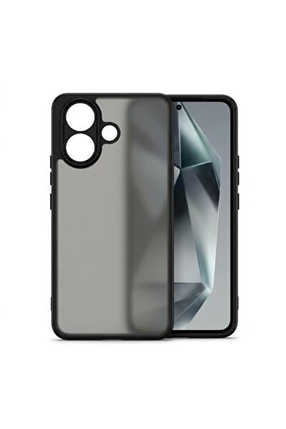 Nezih Case Vivo V60 Lite ile Uyumlu Kamera Korumalı Arkası Mat Şeffaf Kenarları Silikon Kılıf