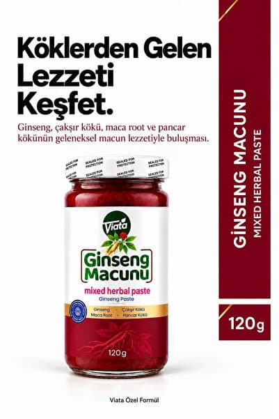 Viata Ginseng Macunu - Çakşır Kökü - Maça Root - Pancar Kökü 120 Gr