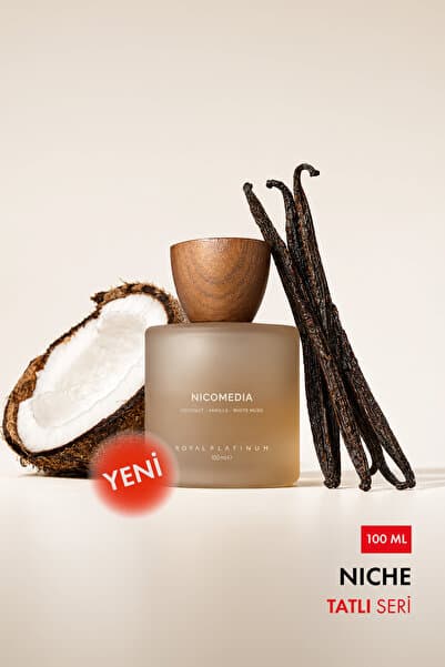 Royal Platinum Nicomedia Kadın EXTRAIT DE PARFUM 100 ML Hindistan Cevizi - Vanilya - Misk | Tatlı Seri
