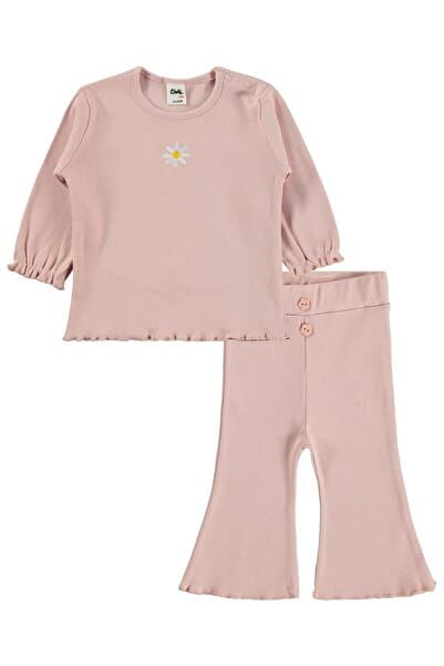 Civil Baby Papatya Nakışlı 6-18 Ay Takım - Pembe