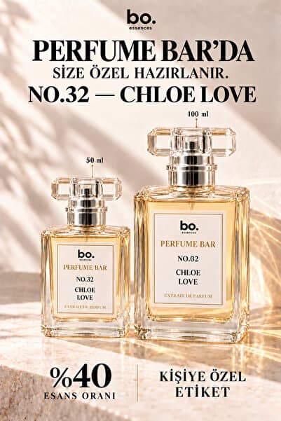 Bo Essences bo. Essences Perfume Bar - ChloeLove Koku Karakteri | %40 Deluxe Esans 50/100 ml