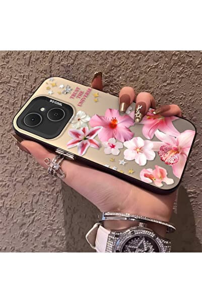 PATTERNOVA Tecno Spark 40C Uyumlu Yüksek Kaliteli Taze Zambak Telefon Kılıfı, Kapsamlı Koruma, Duyarlı Tuşlar