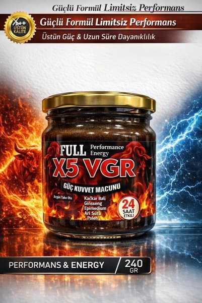 x5 vgr Çakşır Köklü Erkeklere Özel Bitkisel Macun 240 gr