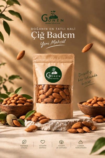 gönen akbaba tarım Çiğ Badem