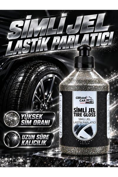 Ceramicar Custom Gümüş Simli Jel Lastik Parlatıcı 500ML 1 Hafta Kalıcılık