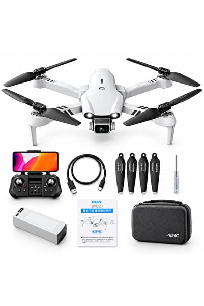 4DRC F10 GPS Drone 6K Çift Kamera, Akıllı Konumlandırma, Başsız Mod, 360° Dönüş, Telefon Kontrollü