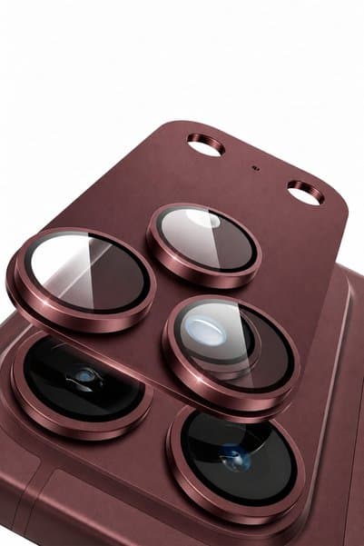 WANNA PROTECT iPhone 17 Pro Max / 18 Pro Max Uyumlu Kamera Lens Koruyucu Metal Çerceveli AR+AF Tam Kaplar Koruyucu Cam