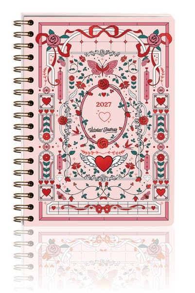 Victoria's Journals 2027 Motivasyon Ajandası A5 – Spiralli Haftalık Planlayıcı, Sert Kapak