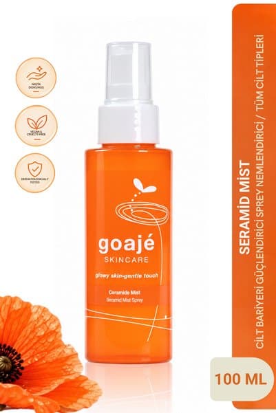 Goajé SKINCARE Seramid Yüz Spreyi 100 ml – Ceramide Mist, Cilt Bariyeri Güçlendirici Nemlendirici Sprey