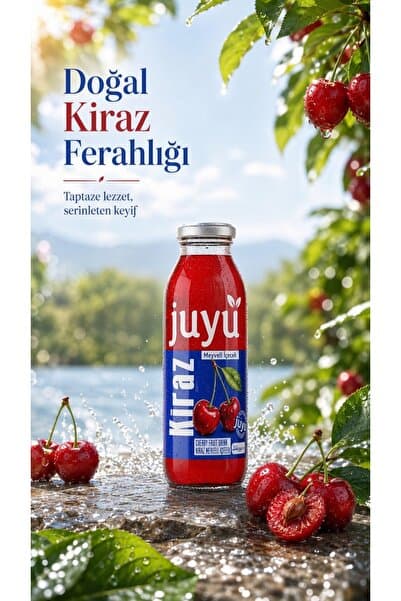 Juyu Meyve Suyu Juyu Kiraz Meyveli İçecek – 12’li Paket