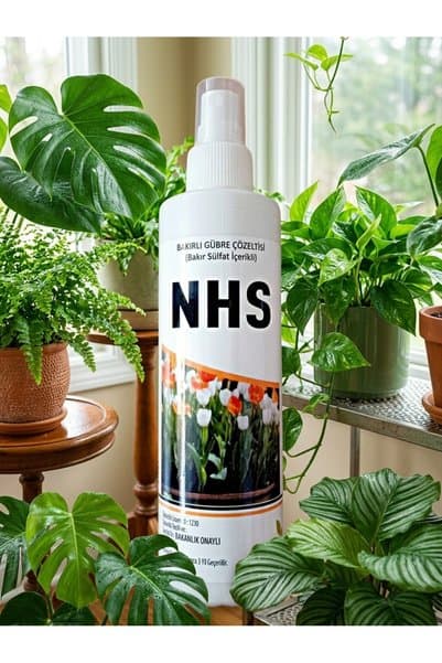 NHS Bakır İçerikli Sıvı Gübre 250 ml Kullanıma Hazır Sprey Yapraktan Bitki Besini ve Koruyucu