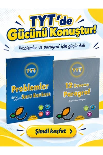 Endemik Yayınları TYT Problemler Soru Bankası ve Paragraf 12 Deneme 2'li Set