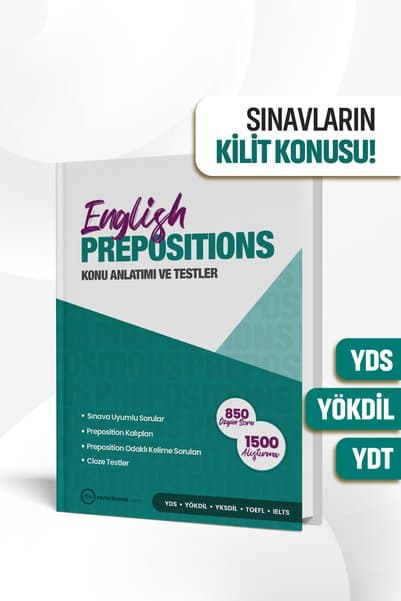 RH Pozitif Yayınları İngilizce Prepositions Kitabı - Yds / Yökdil / Ydt - Konu Anlatımı Ve Testler - 1500 Alıştırma