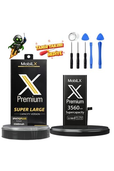 X PREMİUM iPhone 7 Plus Batarya Xpremium Pil Süper Yüksek Kapasiteli Güçlendirilmiş 3560 mAh
