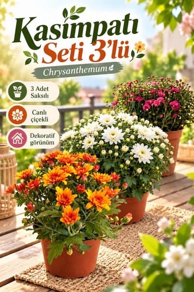 Bitkim Sende Kasımpatı Seti 3lü