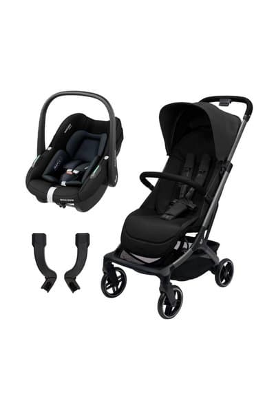 Maxi-Cosi Oxford Cabin-Pebble S Otomatik Katlanan Seyahat Sistem Kompakt Bebek Arabası Black