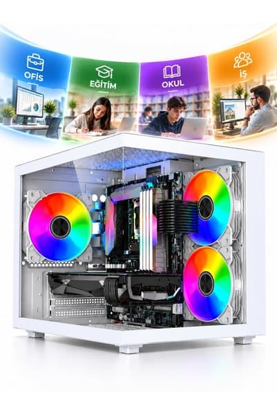 J-TECH Intel Core i5-2300 8GB RAM 128GB SSD Masaüstü Bilgisayar S1155