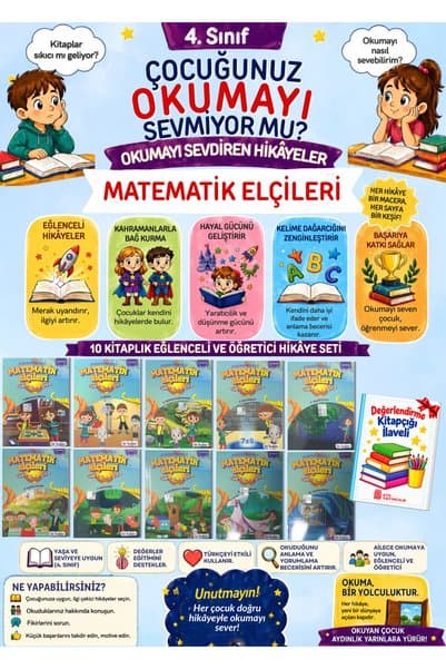 Ata Yayıncılık 4.Sınıflar Hızlı Okuma İsteyenlere Öğretmen Tavsiyeli Hikaye Seti 10'lu