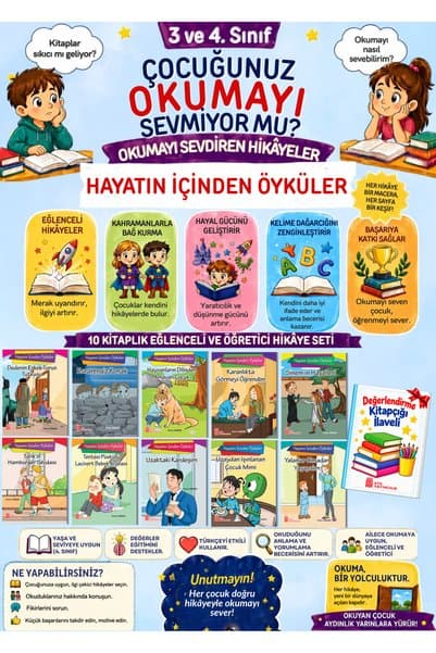 Ata Yayıncılık 4.Sınıflar İçin Okumayı Sevdiren 10'lu Hikaye Seti