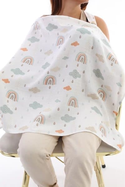 Yada Baby %100 Organik Pamuktan Müslin Emzirme Önlüğü (KUMAŞLARIMIZ SERTİFİKALIDIR)