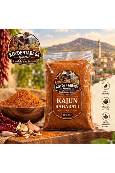 koydentabağa Yöresel Doğal Kajun Baharatı 100 g - Patates ve Tavuk Baharatı Harmanı