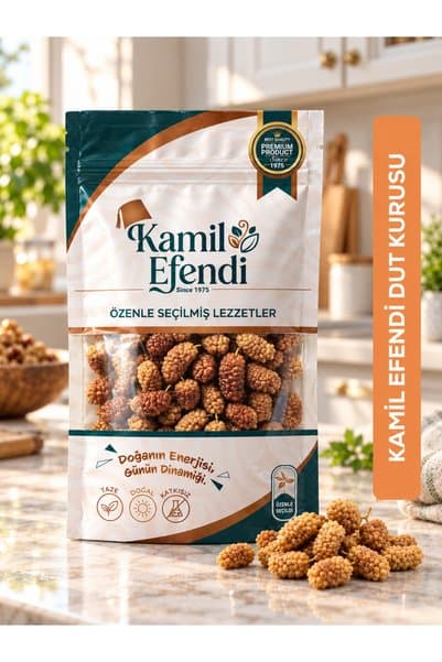 KAMİL EFENDİ 1975 Dut Kurusu 200 gr Kurutulmuş Dut Kuruyemiş ve Atıştırmalık
