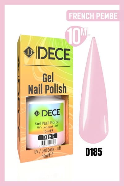 d dece Kalıcı Oje UV Led D185 French Pembe