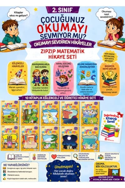 Ata Yayıncılık 3.Sınıflar İçin En Yeni Hikaye Kitabı 10'lu