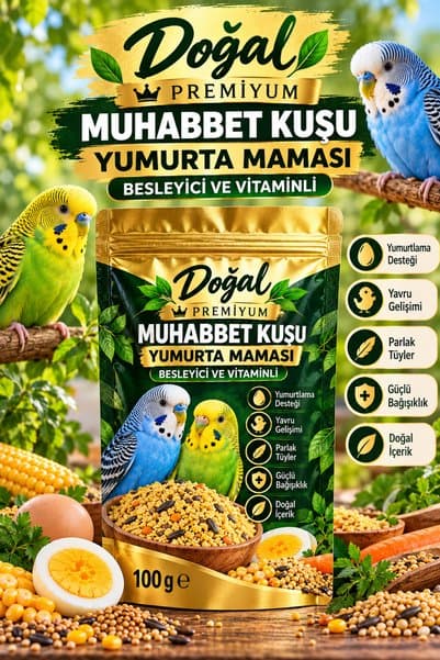 Genel Markalar MUHABBET KUŞU DOĞAL YUMURTA MAMASI 100 GR