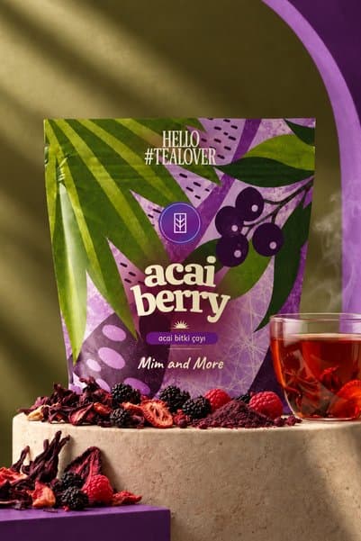 Mim and More Acai Berry Tea - Acai Meyveli Bitki Çayı Doypack 40 g