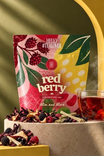Mim and More Red Berry Tea - Böğürtlenli Bitki Çayı Doypack 40 g