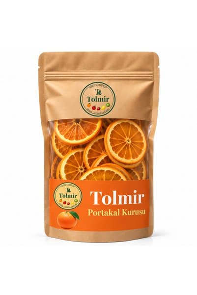 Tolmir Portakal Kurusu 100 g – Kurutulmuş Portakal Dilimleri