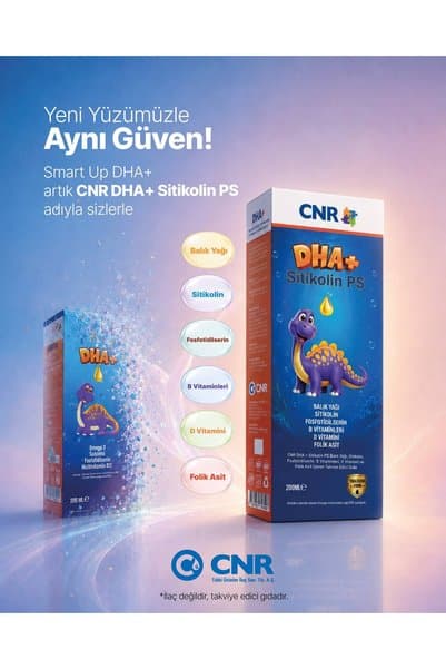 SMART UP Sitikolin Dha Omega 3 Ve Fosfatidilserin Iceren Balık Yağı B12 ( 200 ml )