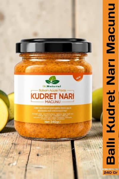 DRNATURAL Ballı Kudret Narı Macunu Pekmez ve Bitki Karışımlı Macun 240 Gr.