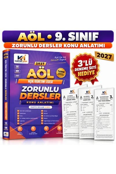 Kariyer Hedef Yayınları AÇIK ÖĞRETİM LİSESİ 9. SINIF TÜM DERSLER SORU BANKASI-YENİ MÜFREDAT+DENEME
