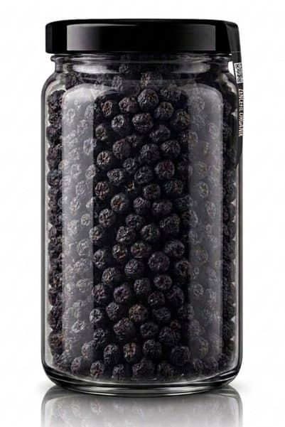 Zencefil Organik Aronya Kurusu Bi Kavanoz Aronia 660 cc Cam Kavanozda Saf Katkısız Aronya Meyvesi Kurusu Dried Aronia