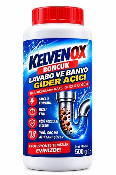 Kelvenox Lavabo ve Banyo Gider Açıcı