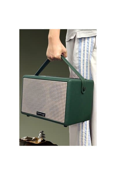 Genel Markalar F32 2x50W Sürücülü 2 Adet Mikrofonlu BT 5.2 Kablosuz Hoparlör - Siyah