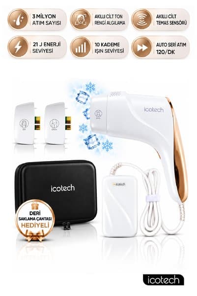 icotech HR80 Ultra 3 Milyon Atım 3 Başlık Akıllı Cilt Tanıma 10 Seviye Ultra Seri Atım Buz Başlık Ipl Lazer Epilasyon Cihazı